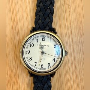 TOKYObay Braided Black Leather Watch Women’s Vintage Style Quartz Wristwatch